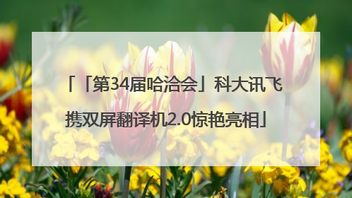 「第34届哈洽会」科大讯飞携双屏翻译机2.0惊艳亮相