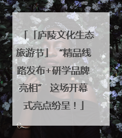 「庐陵文化生态旅游节」“精品线路发布+研学品牌亮相” 这场开幕式亮点纷呈！