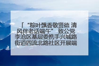 “粽叶飘香敬贤德 清风伴老话端午” 致公党李沧区基层委携手兴城路街道四流北路社区开展端午节主题活动