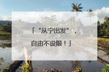 “从宁出发”，自由不设限！
