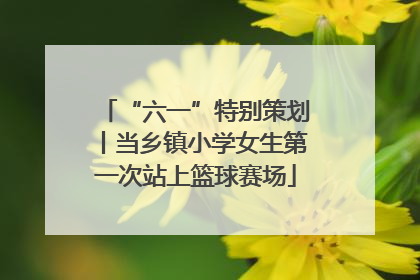 “六一”特别策划丨当乡镇小学女生第一次站上篮球赛场