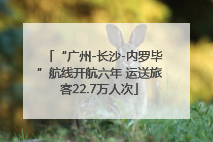 “广州-长沙-内罗毕”航线开航六年 运送旅客22.7万人次