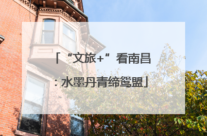 “文旅+”看南昌：水墨丹青缔鸳盟