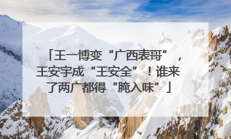 王一博变“广西表哥”，王安宇成“王安全”！谁来了两广都得“腌入味”