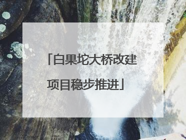 白果坨大桥改建项目稳步推进