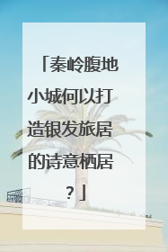 秦岭腹地小城何以打造银发旅居的诗意栖居？