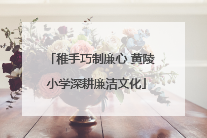 稚手巧制廉心 黄陵小学深耕廉洁文化