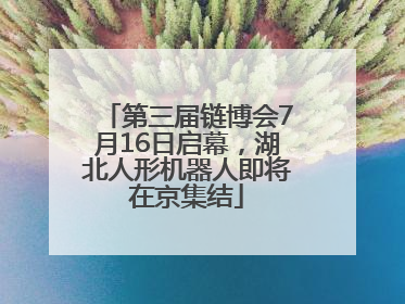 第三届链博会7月16日启幕，湖北人形机器人即将在京集结