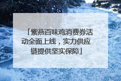 紫燕百味鸡消费券活动全面上线，实力供应链提供坚实保障