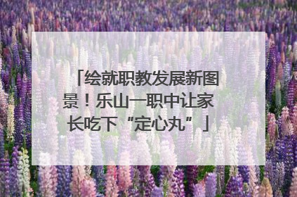 绘就职教发展新图景！乐山一职中让家长吃下“定心丸”