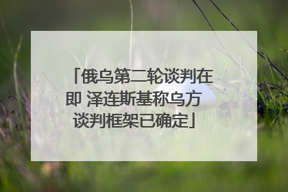 俄乌第二轮谈判在即 泽连斯基称乌方谈判框架已确定