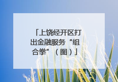 上饶经开区打出金融服务“组合拳”（图）