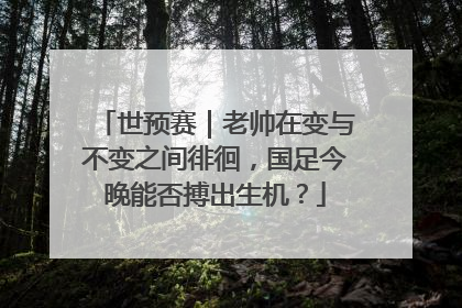 世预赛｜老帅在变与不变之间徘徊，国足今晚能否搏出生机？