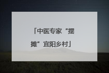 中医专家“摆摊”宜阳乡村