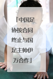中国足协按合同终止与国足主帅伊万合作