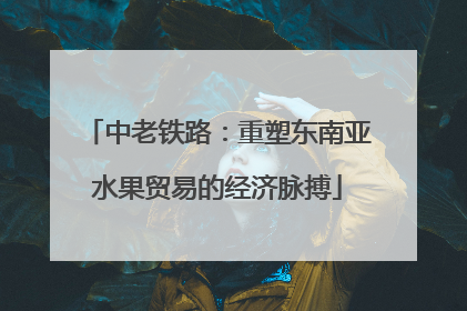 中老铁路：重塑东南亚水果贸易的经济脉搏