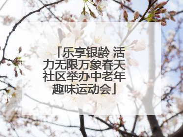 乐享银龄 活力无限万象春天社区举办中老年趣味运动会