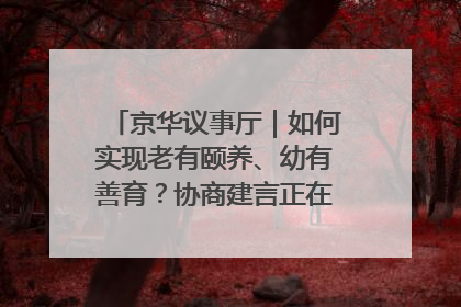 京华议事厅｜如何实现老有颐养、幼有善育？协商建言正在进行中……