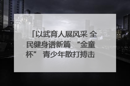 以武育人展风采 全民健身谱新篇 “金童杯” 青少年散打搏击邀请赛圆满落幕