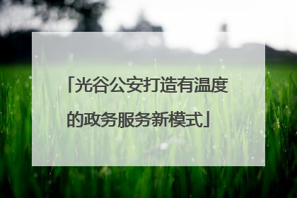 光谷公安打造有温度的政务服务新模式