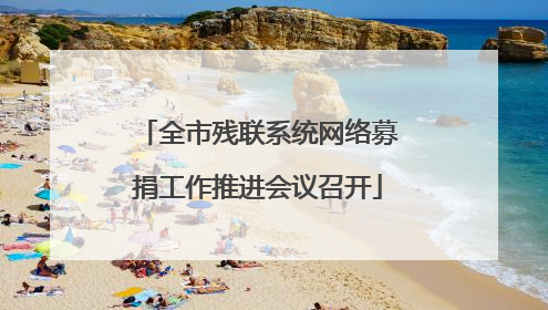 全市残联系统网络募捐工作推进会议召开