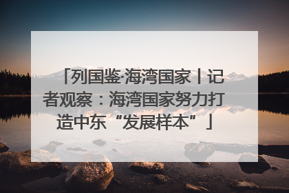 列国鉴·海湾国家丨记者观察：海湾国家努力打造中东“发展样本”