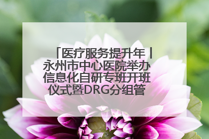 医疗服务提升年丨永州市中心医院举办信息化自研专班开班仪式暨DRG分组管理系统上线培训会