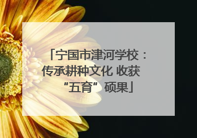 宁国市津河学校：传承耕种文化 收获“五育”硕果
