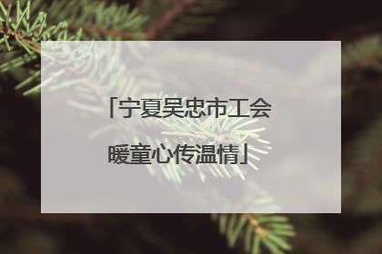 宁夏吴忠市工会暖童心传温情