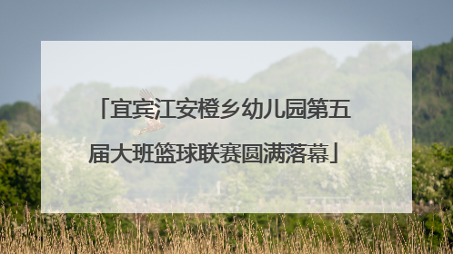 宜宾江安橙乡幼儿园第五届大班篮球联赛圆满落幕