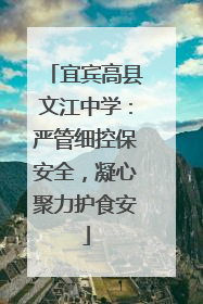 宜宾高县文江中学：严管细控保安全，凝心聚力护食安