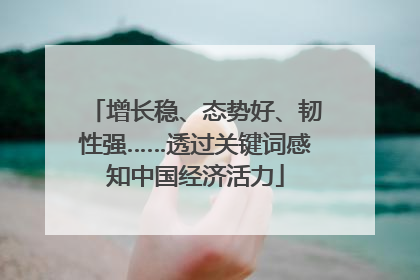 增长稳、态势好、韧性强……透过关键词感知中国经济活力