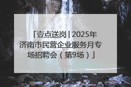 壹点送岗│2025年济南市民营企业服务月专场招聘会（第9场）