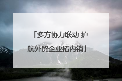 多方协力联动 护航外贸企业拓内销