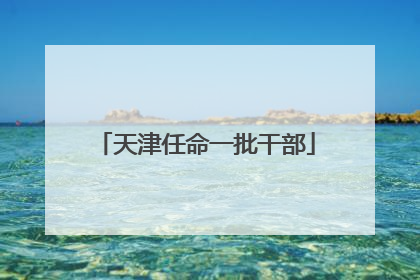 天津任命一批干部