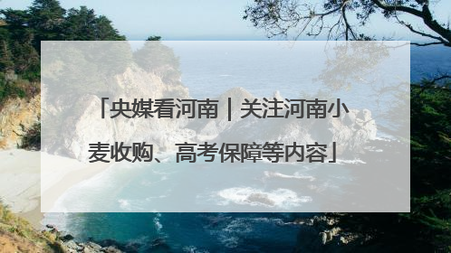 央媒看河南｜关注河南小麦收购、高考保障等内容