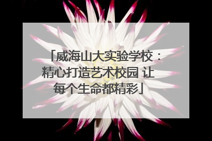 威海山大实验学校：精心打造艺术校园 让每个生命都精彩