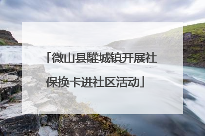 微山县驩城镇开展社保换卡进社区活动