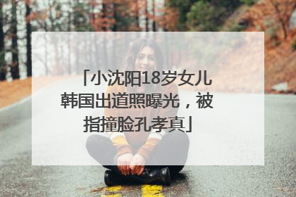 小沈阳18岁女儿韩国出道照曝光，被指撞脸孔孝真
