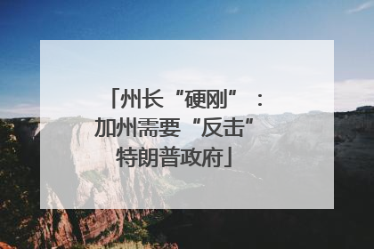 州长“硬刚”：加州需要“反击”特朗普政府