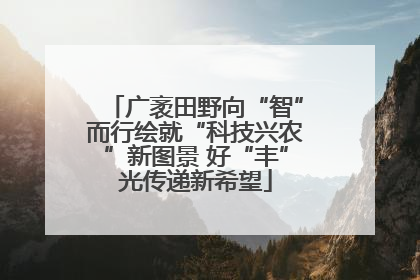 广袤田野向“智”而行绘就“科技兴农”新图景 好“丰”光传递新希望