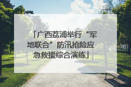 广西荔浦举行“军地联合”防汛抢险应急救援综合演练