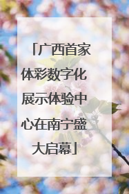 广西首家体彩数字化展示体验中心在南宁盛大启幕