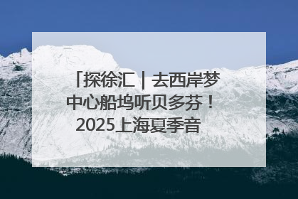 探徐汇｜去西岸梦中心船坞听贝多芬！2025上海夏季音乐节公布节目阵容