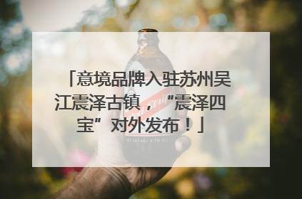 意境品牌入驻苏州吴江震泽古镇，“震泽四宝”对外发布！