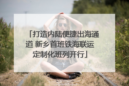 打造内陆便捷出海通道 新乡首班铁海联运定制化班列开行