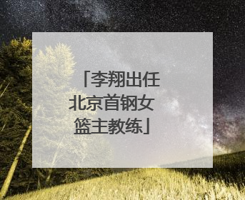 李翔出任北京首钢女篮主教练