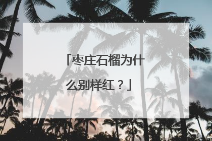 枣庄石榴为什么别样红？
