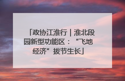 政协江淮行｜淮北段园新型功能区：“飞地经济”拔节生长