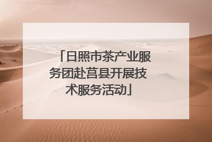 日照市茶产业服务团赴莒县开展技术服务活动